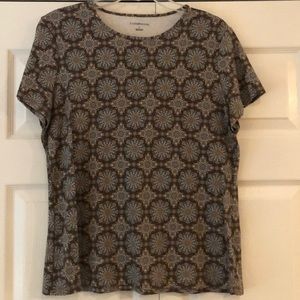 Craft & Barrow SS Floral Pattern T-Shirt